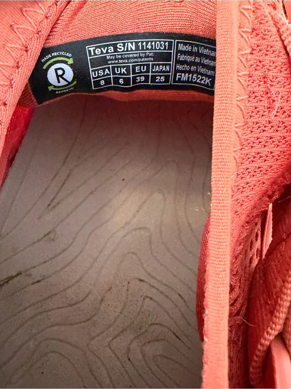 Teva Outflow Universal Water Shoes Orange Hinking, Trail, Water shoes, outdoors